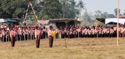 Semangat Berkarya dan Berprestasi, Pramuka SMPN 1 Cariu Ikuti LT II Kwaran Cariu