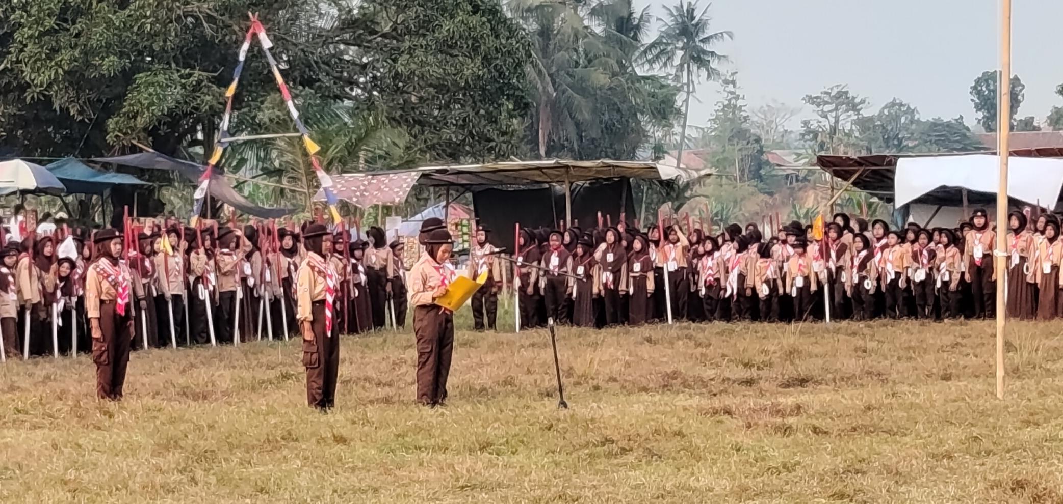 Semangat Berkarya dan Berprestasi, Pramuka SMPN 1 Cariu Ikuti LT II Kwaran Cariu